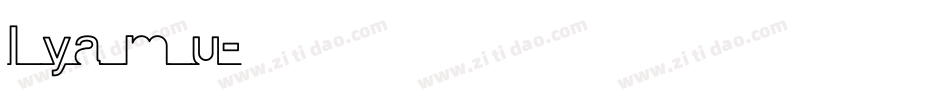 I ya m u字体转换